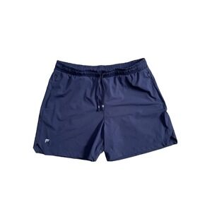 Fabletics Men's Large Navy Athletic Shorts Drawstring Stretch Gym Training 5"